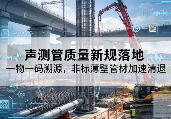 宜章声测管质量新规落地，一物一码溯源，非标薄壁管材加速清退