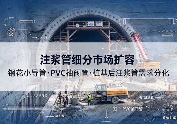 宜章注浆管细分市场扩容，隧道钢花小导管、PVC 袖阀管、桩基后注浆管需求分化